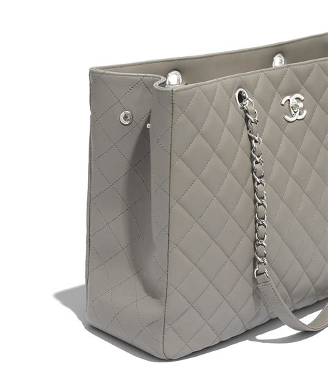 chanel shopper grau
